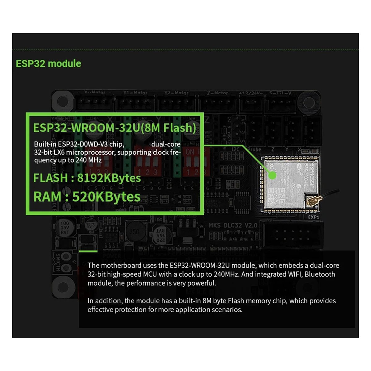 Grbl 32 Bit Control Board Offline Display - [VALUE PACK] Offline controllerbord 32-bit WiFi