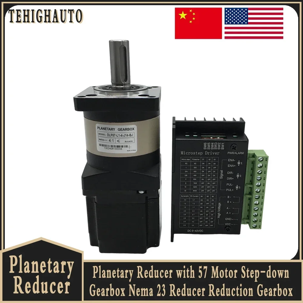 Nema 23 Closed Loop Stepper Motor Driver Kit - Planetaire versnellingsbak 57 motor TB6600 driverkit