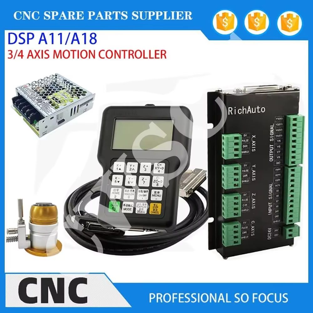 Richauto A11 Dsp Controller 3 Axis - 3-assige 4-assige CNC-bewerkingsmachine motion controller DSP