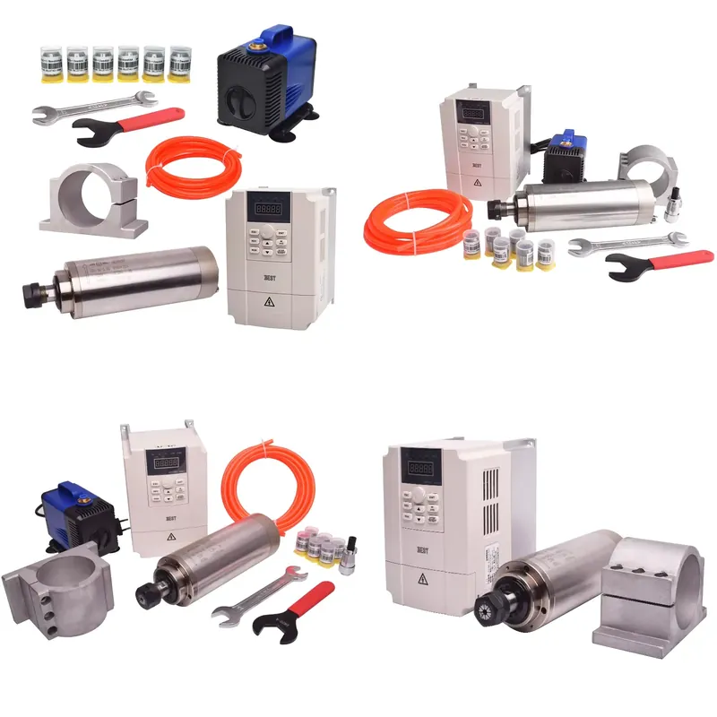 2.2Kw Water Cooled Spindle Kit Vfd - Gdz80 2.2kw Watergekoelde Spindelset 2.2kw Vfd