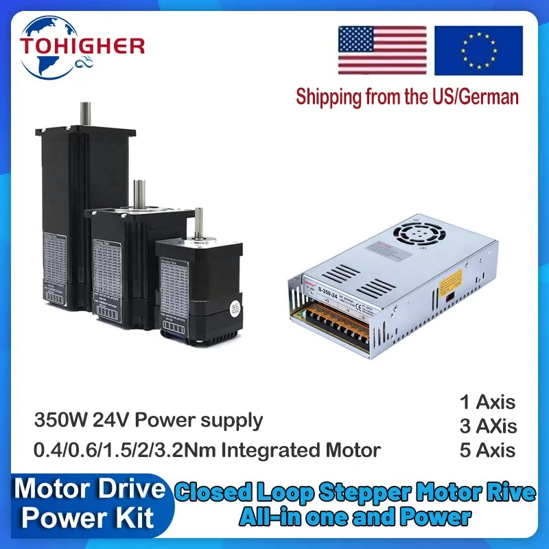 Nema 23 Closed Loop Stepper Motor Driver Kit - Nema17 Nema23 Stappenmotor Driver Vermogen 350W