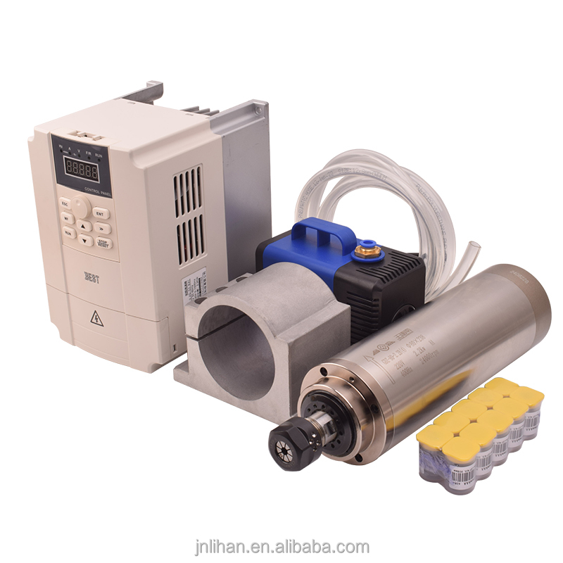 2.2Kw Water Cooled Spindle Kit Vfd - GDZ 2.2KW 220V watergekoelde CNC-router spilmotor