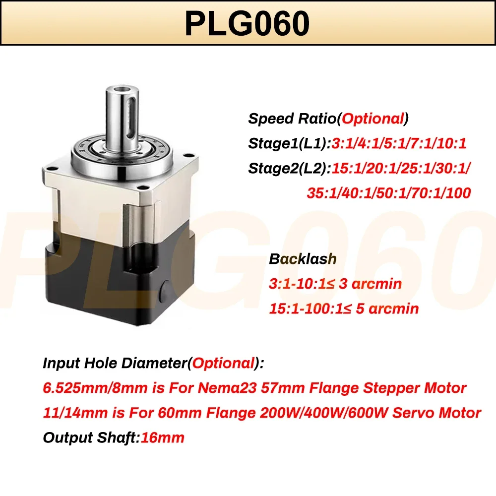6.35/8/11/14Mm Ingang Planetai - Planetary Gearbox Reducer Nema 23 34 recensie en prijs