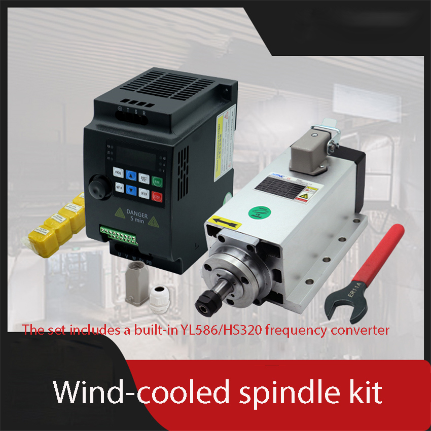 1.5KW HIZ80x73-1.5 Vierkante l - Air Cooled 1.5Kw Spindle Motor Inverter 110V recensie en prijs