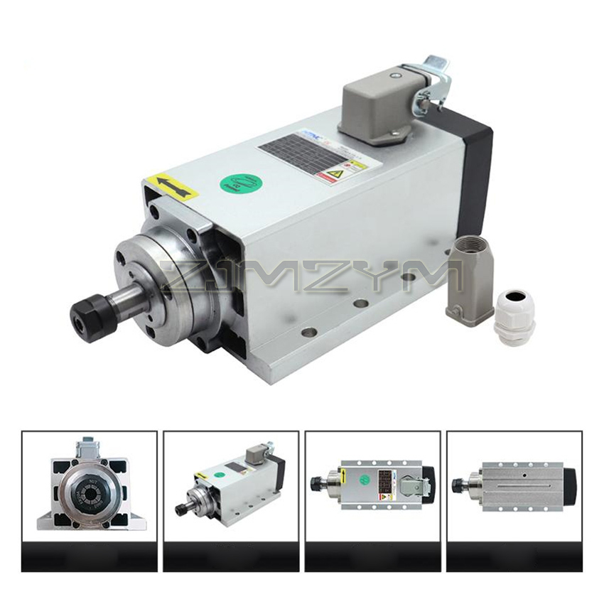 1.5KW HIZ80x73-1.5 Vierkante l - Air Cooled 1.5Kw Spindle Motor Inverter 110V recensie en prijs