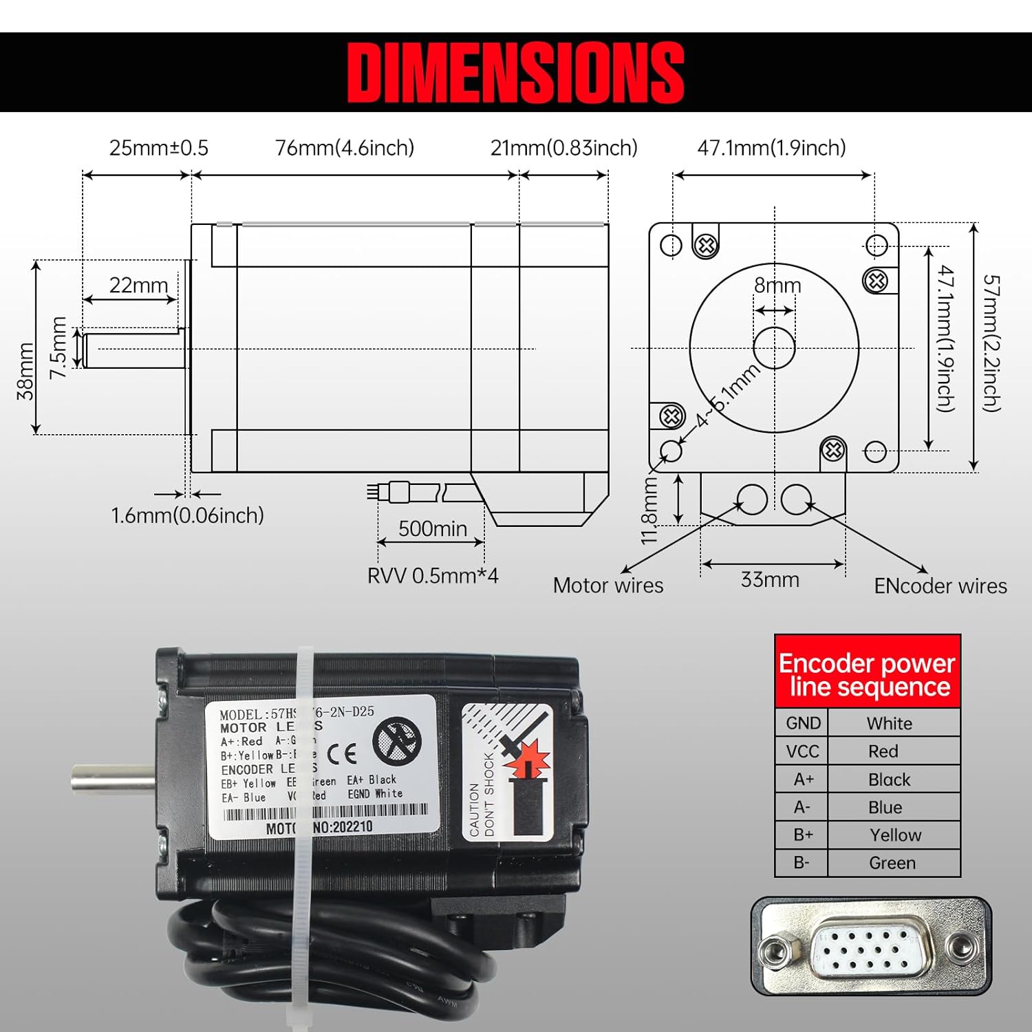 【EU】 2N.m Nema23 gesloten lus  - Nema 23 Closed Loop Stepper Motor Driver Kit recensie en prijs