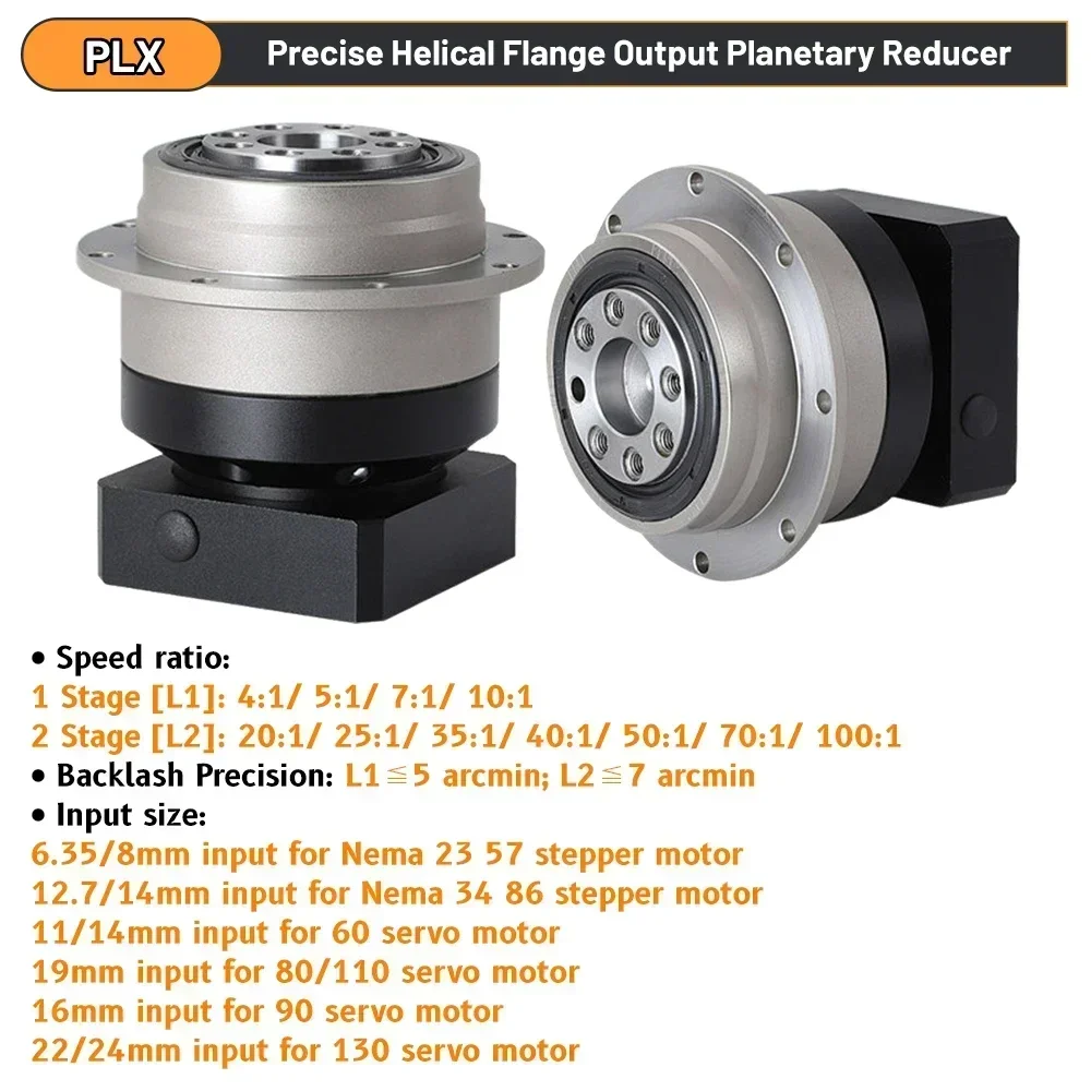 Ronde flens spiraalvormig tand - Planetary Gearbox Reducer Nema 23 34 recensie en prijs