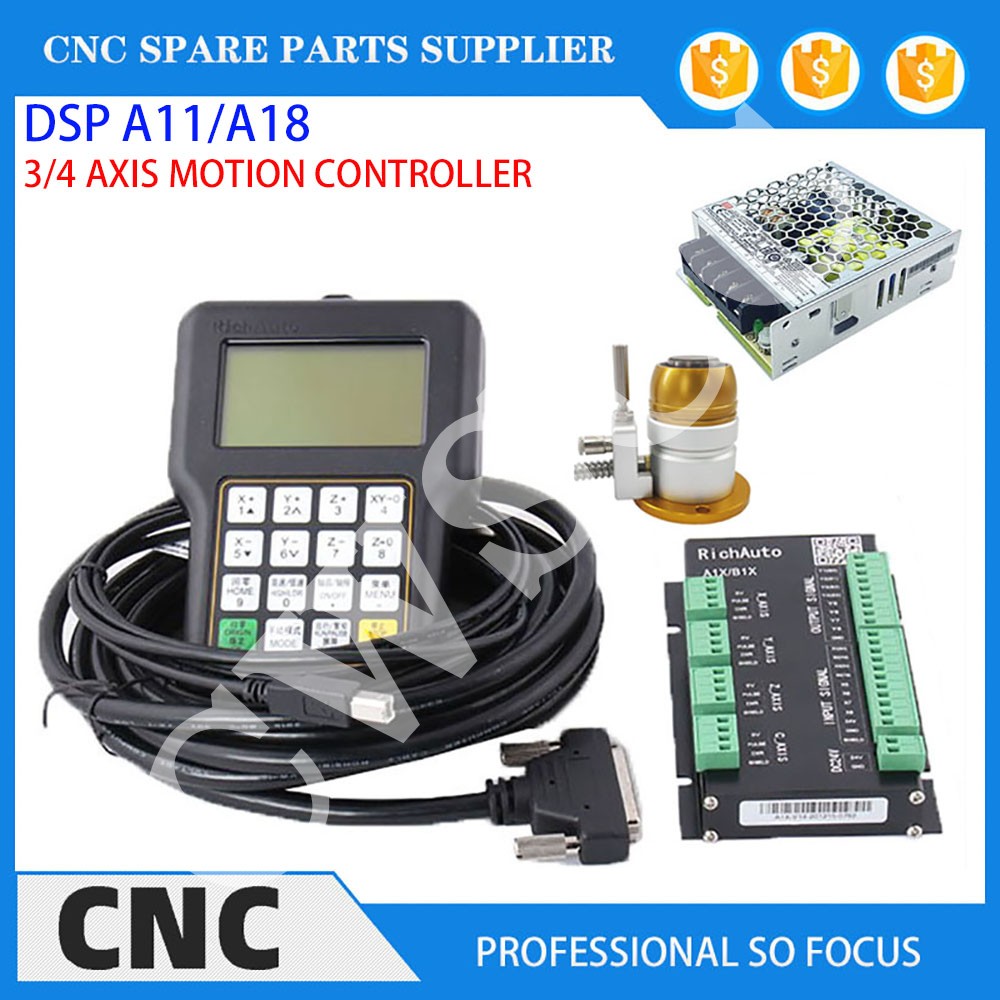 3-assige 4-assige CNC-bewerkin - Richauto A11 Dsp Controller 3 Axis recensie en prijs