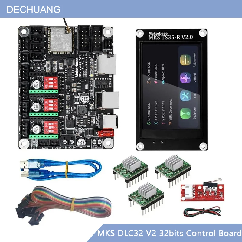 MKS DLC32 V2 GRBL Offline Wifi - Grbl 32 Bit Control Board Offline Display recensie en prijs