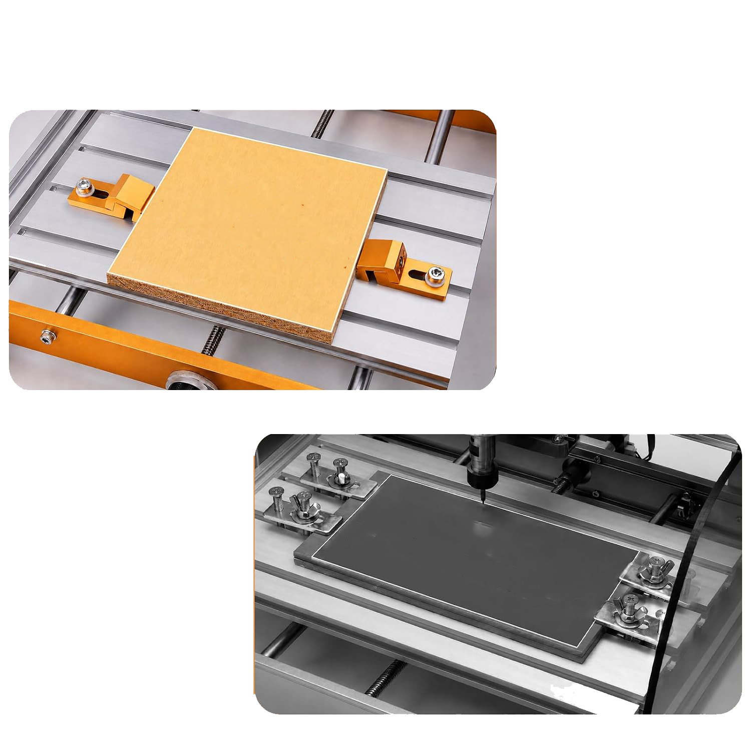 4-delige aluminium CNC-klemmen - Cnc 3018 Pro Max Metal recensie en prijs