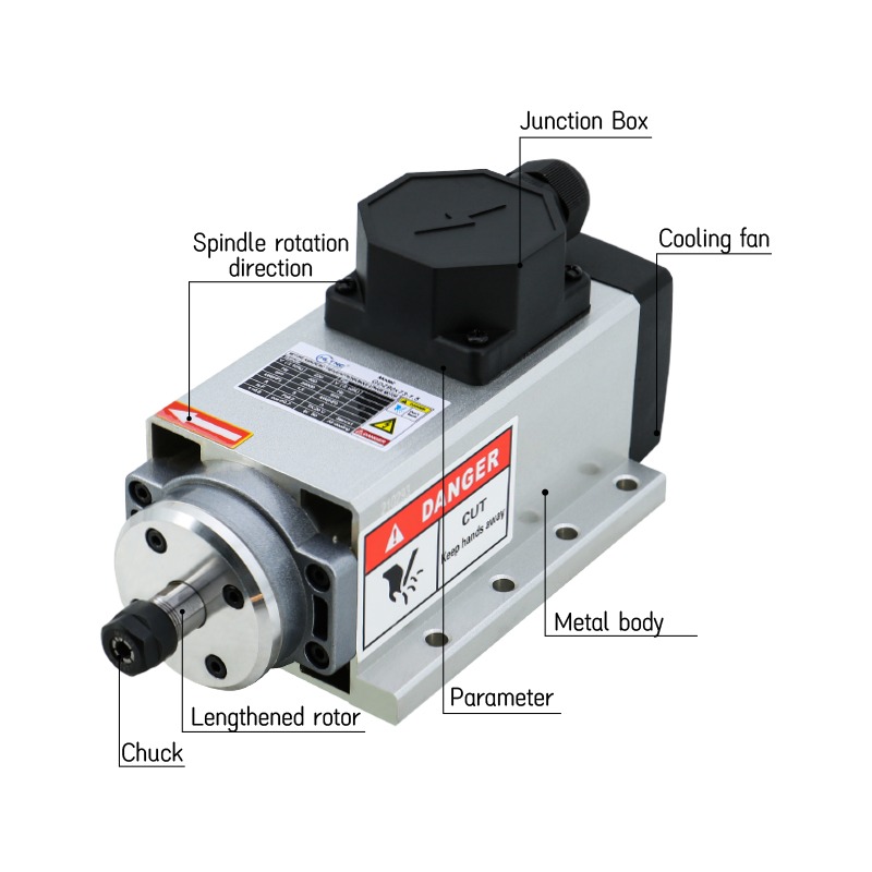 CNC-freesmachine spilmotor 1,5 - Er20 Collet Chuck Spindle Motor 220V recensie en prijs