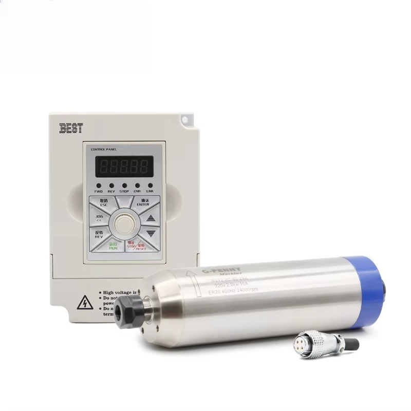2,2 kW watergekoelde spindelmo - 2.2Kw Water Cooled Spindle Kit Vfd recensie en prijs