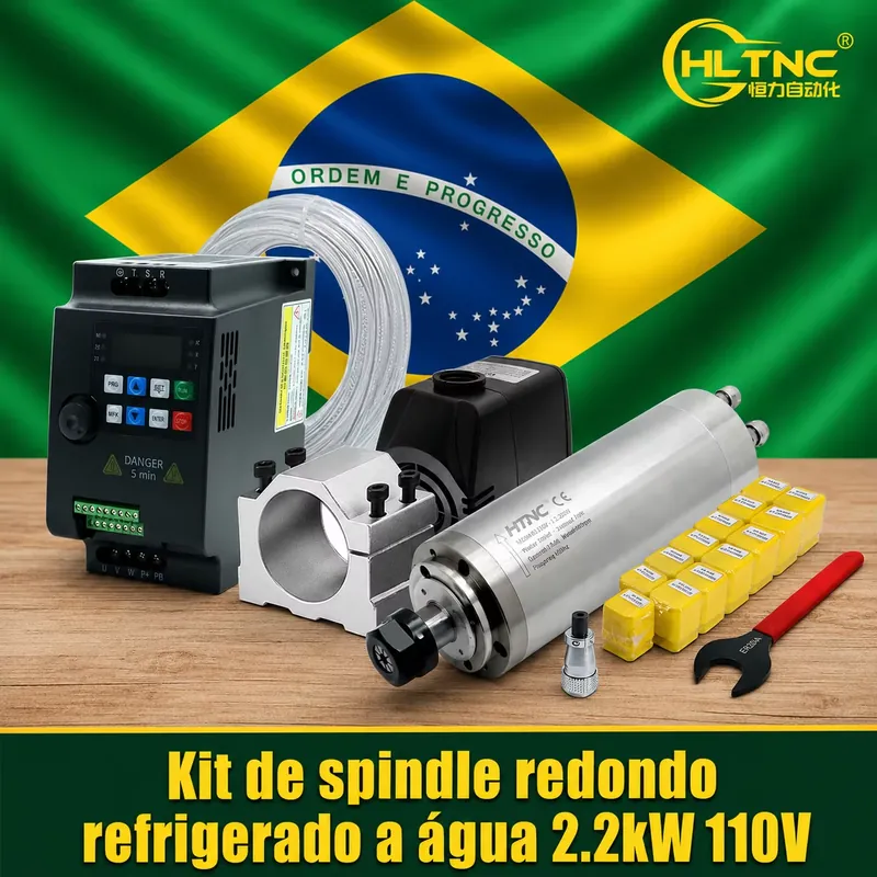 Braziliaanse verzending: 2,2 k - 2.2Kw Water Cooled Spindle Kit Vfd recensie en prijs